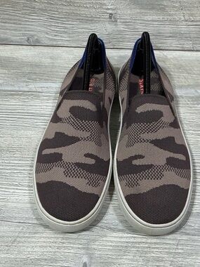 Rothy's Women's Slip-On Sneakers in Brown Camo Knit